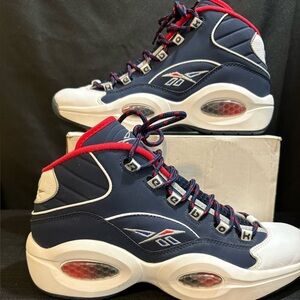 Reebok Question Mid Team Retro USA H01281 Iverson Basketball Men's Size 10